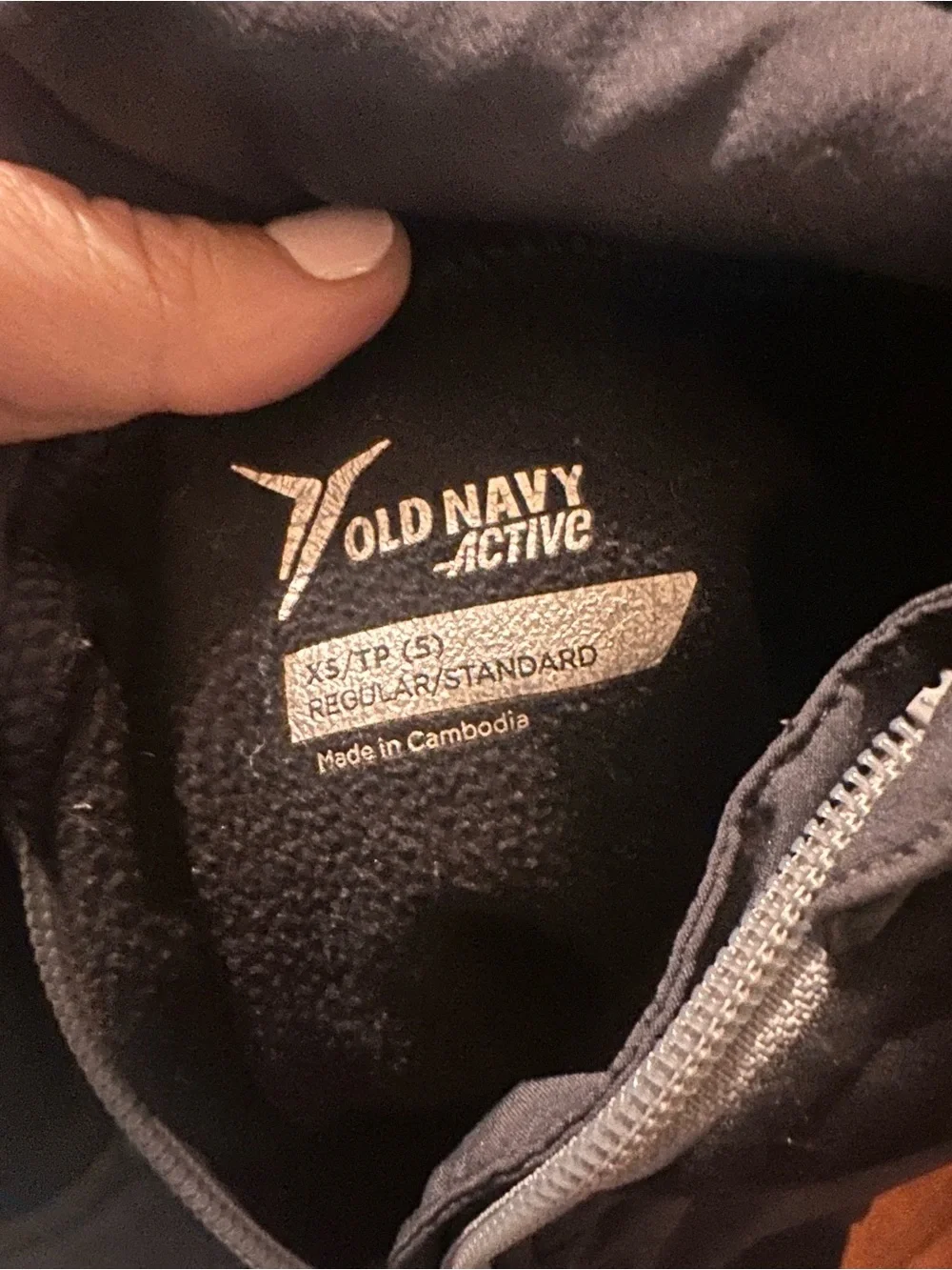 Old Navy Active Kids Black Zip-Up Fleece Jacket